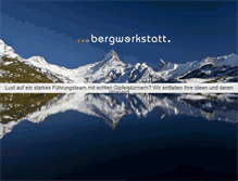 Tablet Screenshot of bergwerkstatt.com